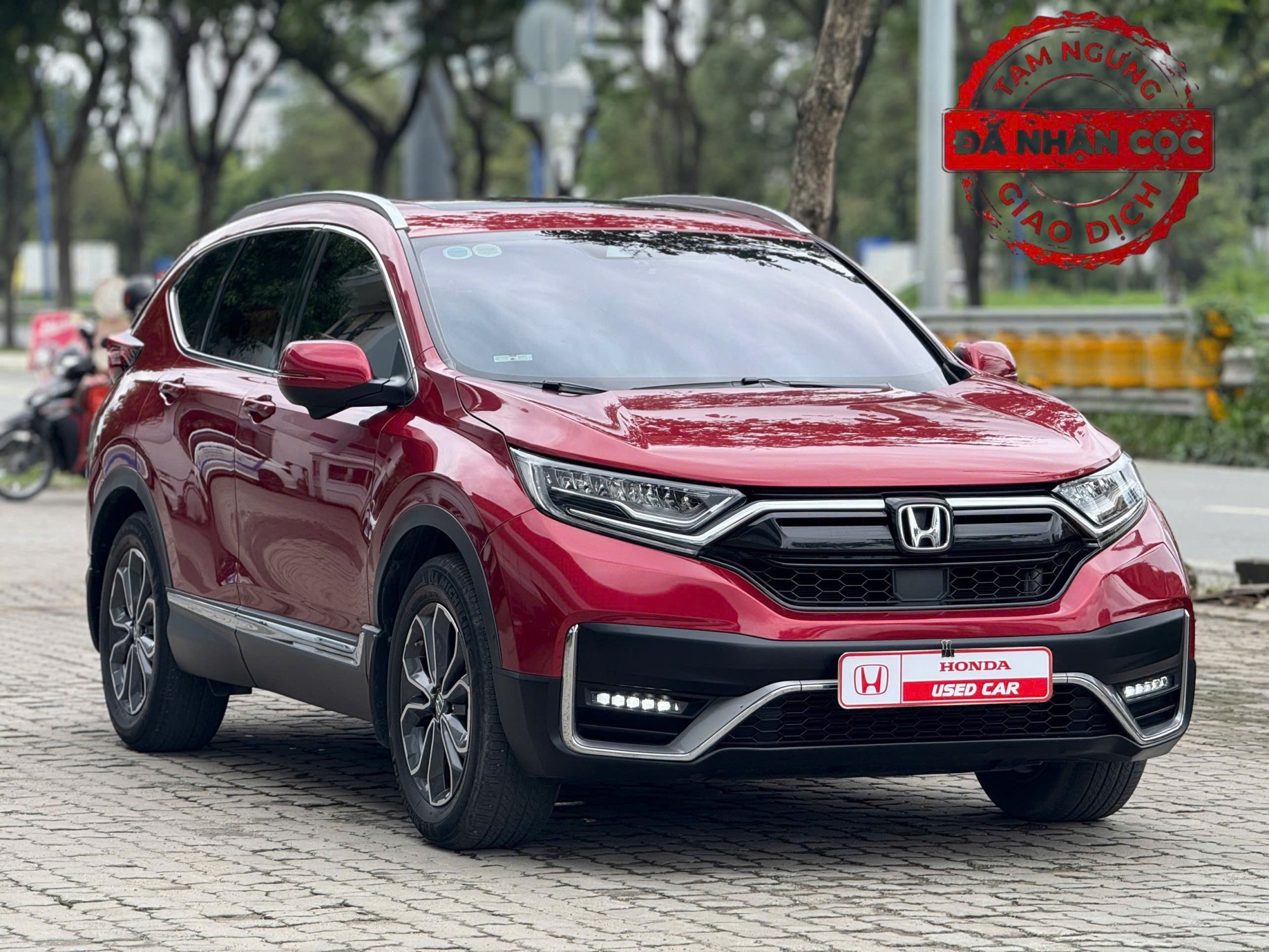 Honda CR-V L Đỏ Giá 840tr (Thương lượng)| Xe đã qua sử dụng Chính Hãng tại Honda Ô tô Quận 2